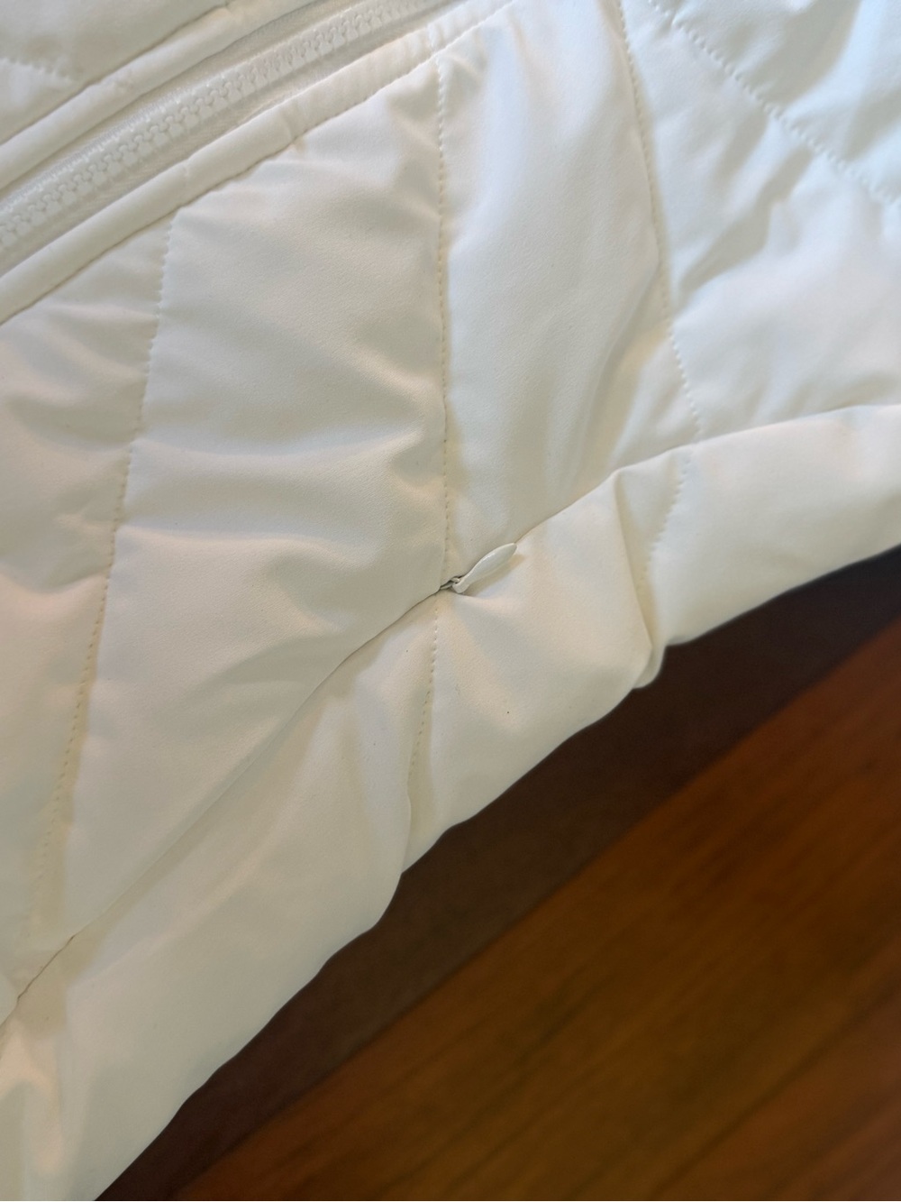HALARA White Quilted Long Puffer Jacket - Picture 9 of 9